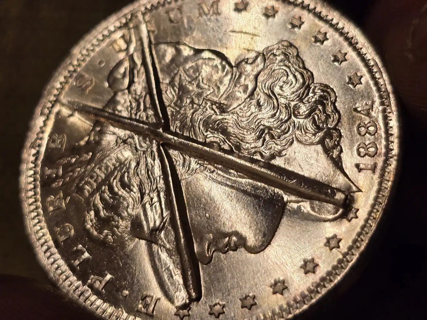 1884-Uniface-Morgan-Dollar-Struck-From-Canceled-Die